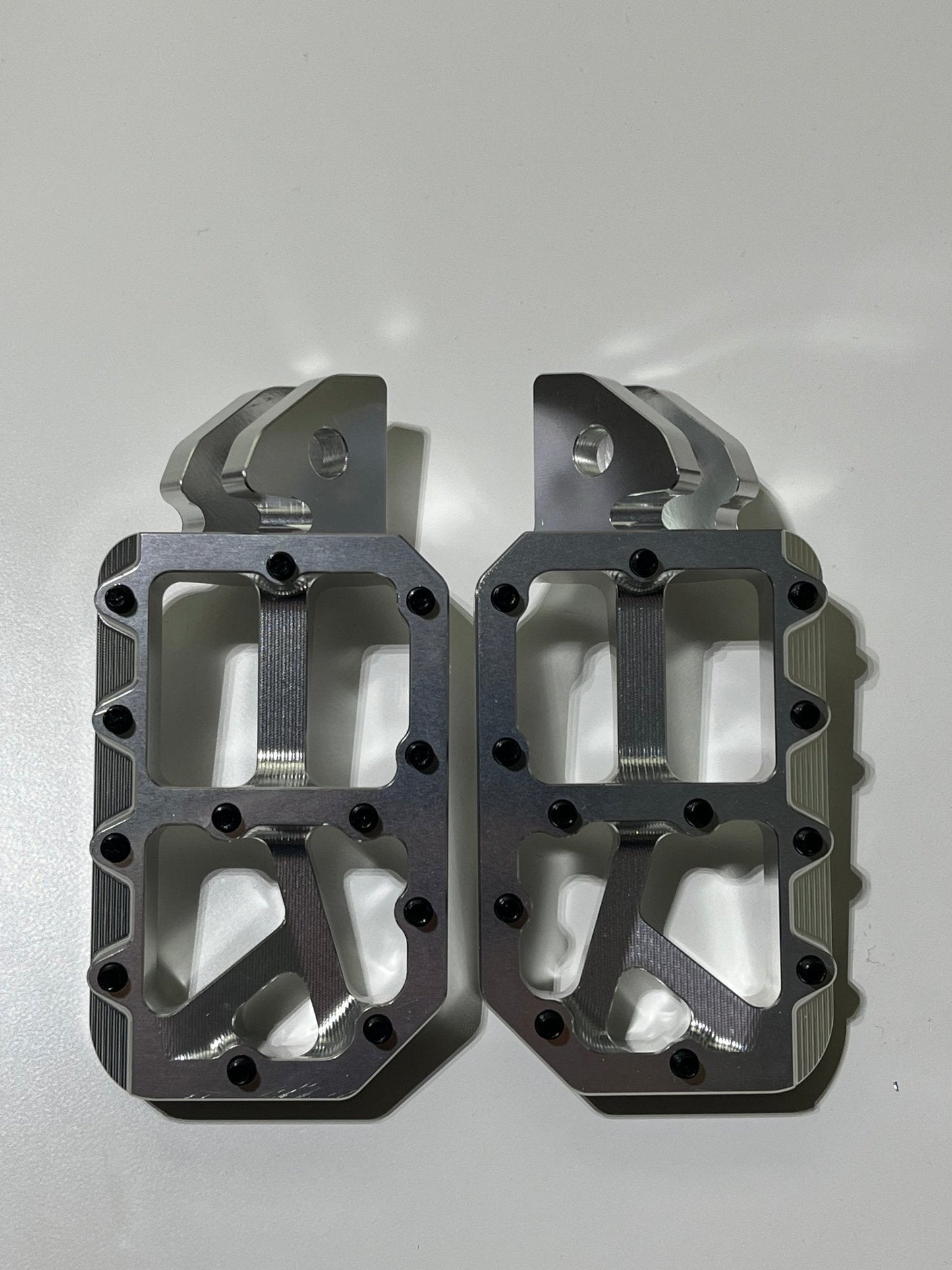 Silver foot pegs