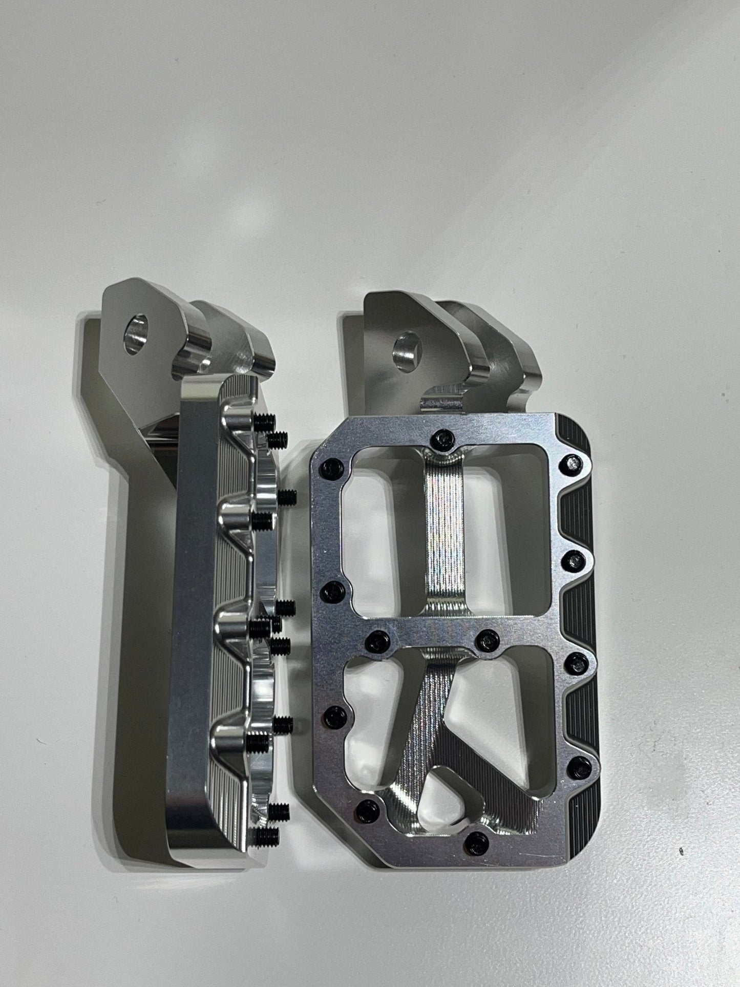 Silver foot pegs
