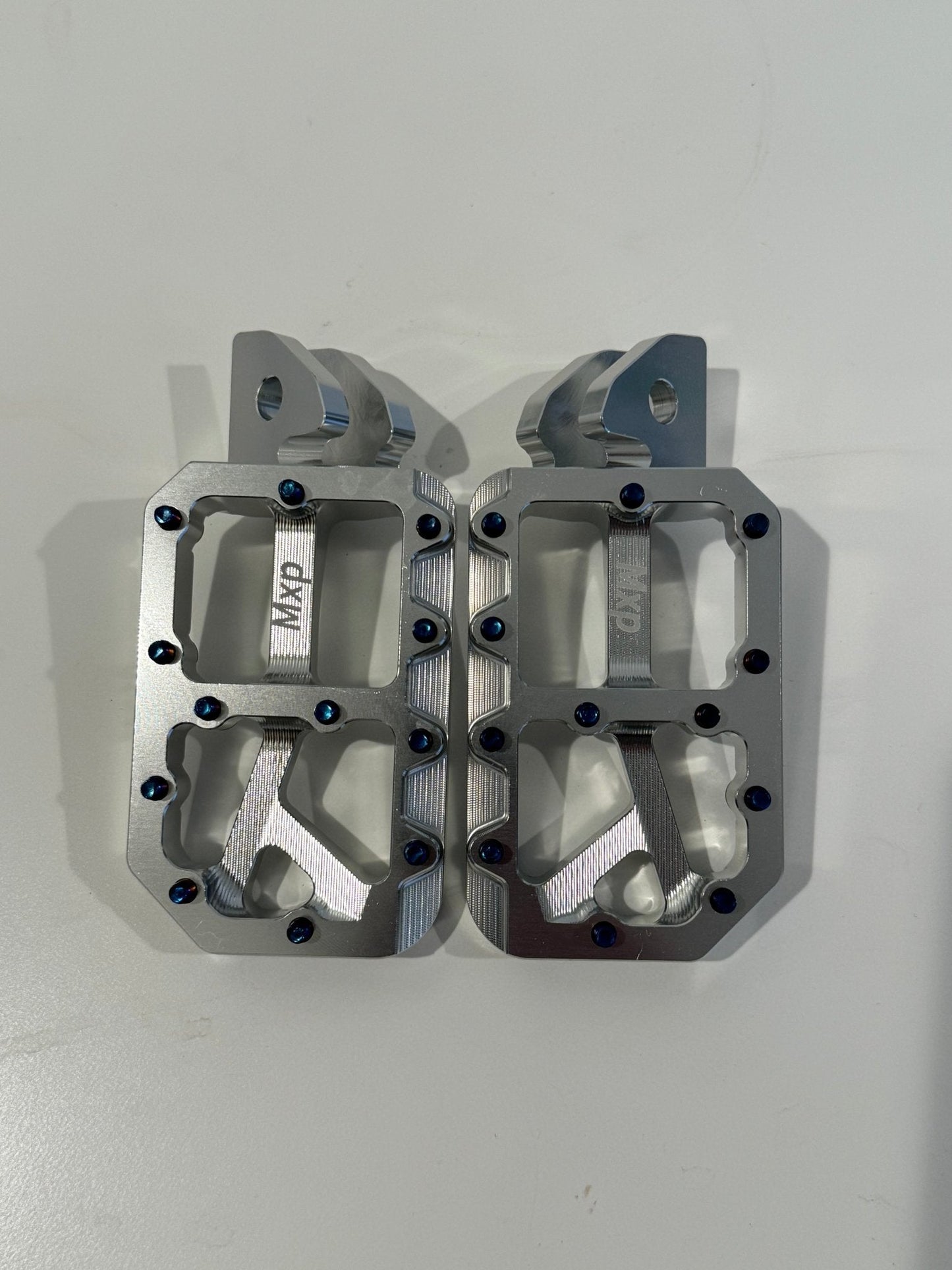Silver foot pegs