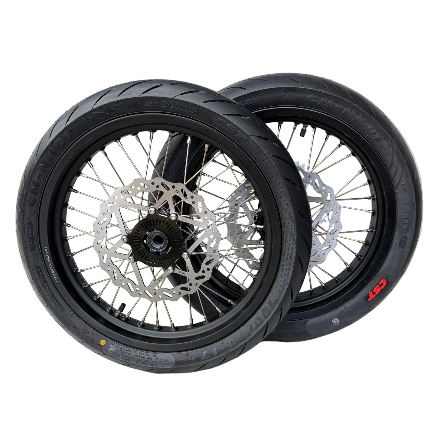 Complete 17in Super Moto Wheel Set for Surron Ultra Bee