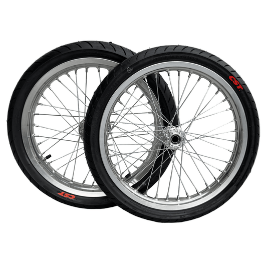 17in Chrome Super Moto Wheel Set for Surron/ E-Ride Pro / 79Bike, Ventus