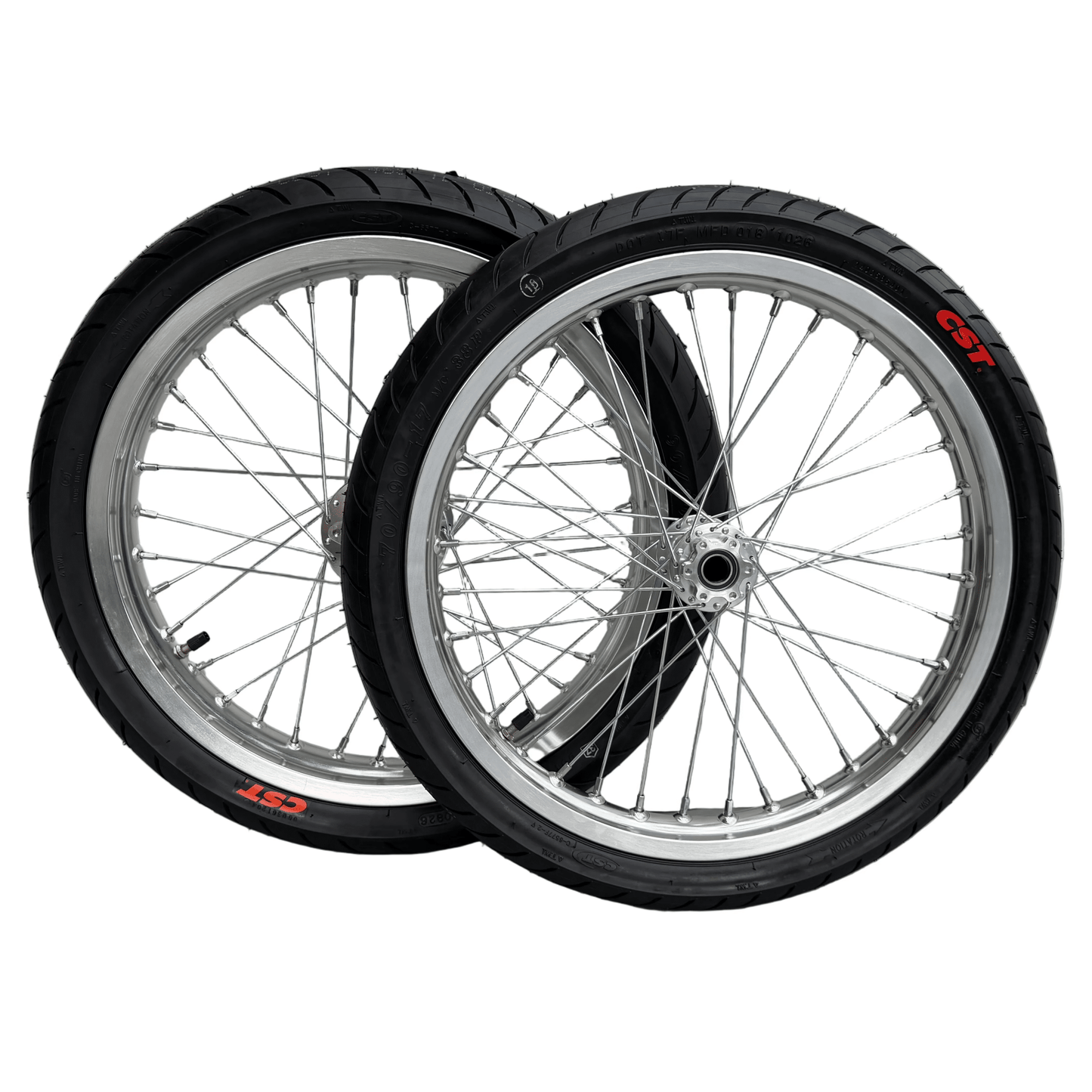 17in Chrome Supermoto Wheelset for Talaria Sting and XXX
