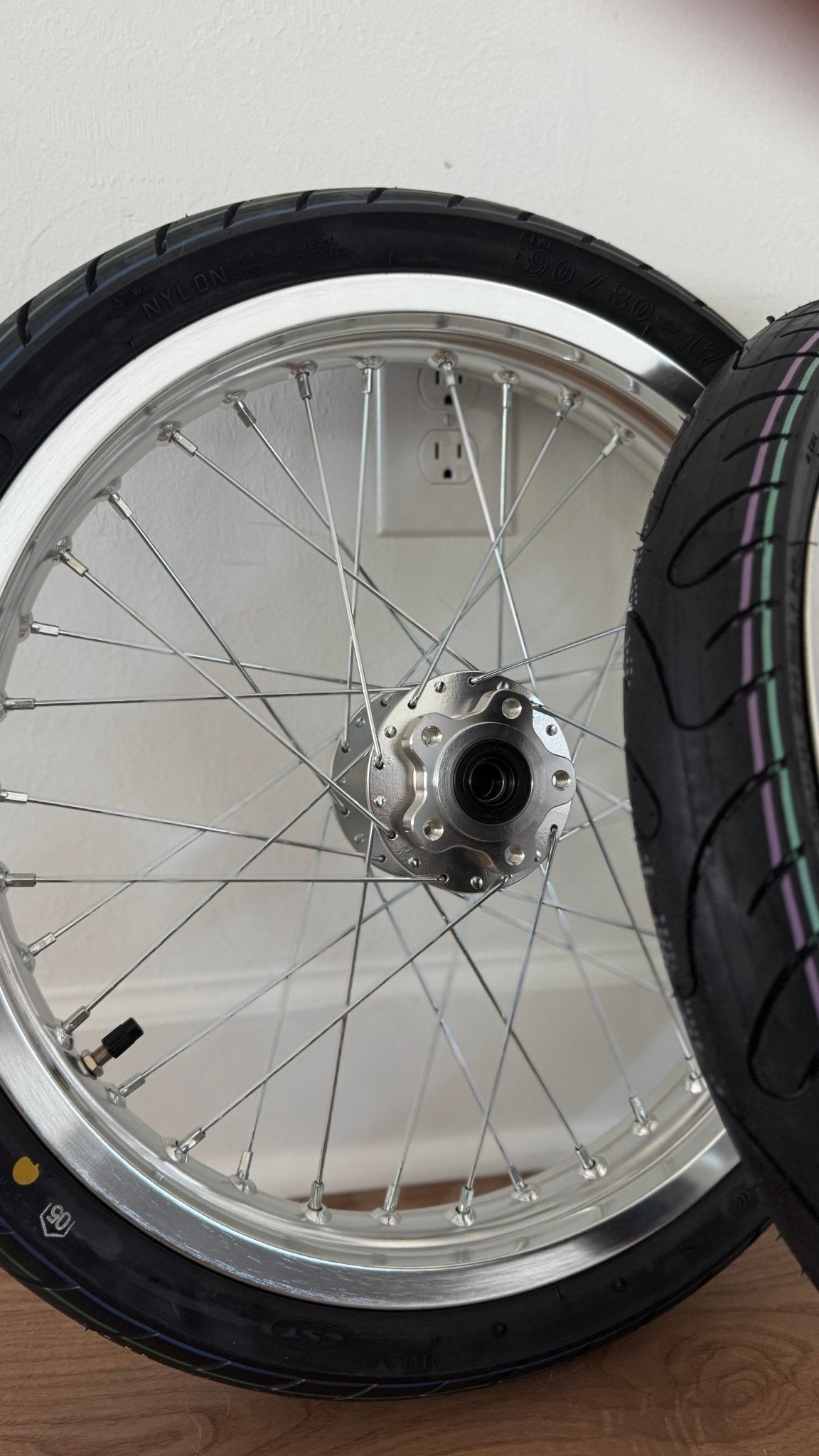 Chrome Surron LBX/E Ride Pro Supermoto Wheel Set
