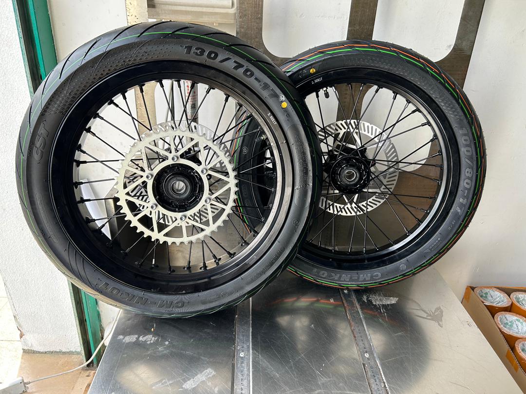 Ultra Bee Custom Supermoto Wheel set